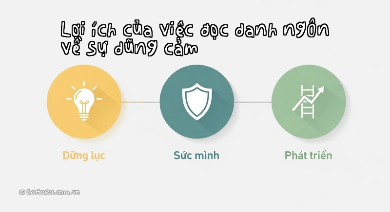 Lợi ích của việc đọc danh ngôn về sự dũng cảm Infographic về lợi ích của danh ngôn