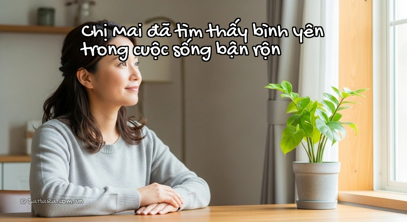 Chị Mai đã tìm thấy bình yên trong cuộc sống bận rộn Câu chuyện bình yên