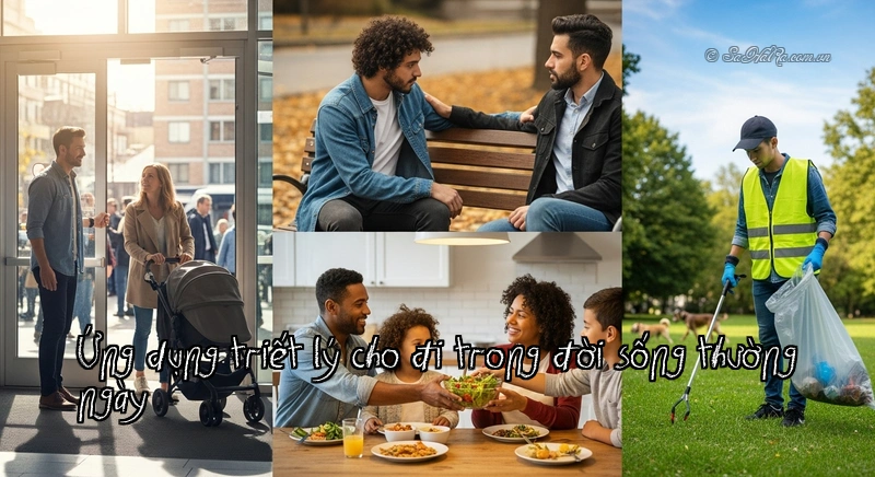 Ứng dụng triết lý cho đi trong đời sống thường ngày
