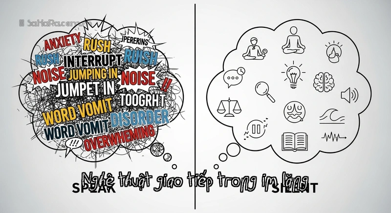 Nghệ thuật giao tiếp trong im lặng Infographic về khi nào nên nói và khi nào nên im lặng