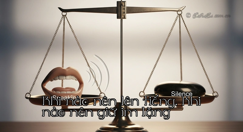 Khi nào nên lên tiếng, khi nào nên giữ im lặng Biểu đồ cân bằng giữa nói và im lặng