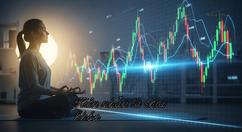 Kiên nhẫn là chìa khóa Người thiền định trước biểu đồ chứng khoán