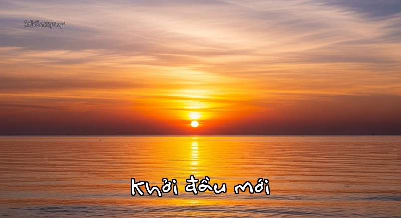 Bình minh trên biển