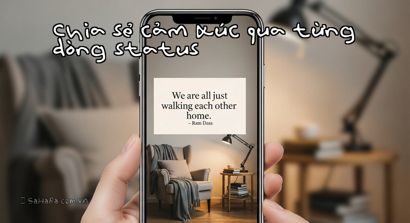 Chia sẻ cảm xúc qua từng dòng status Sử dụng câu nói hay làm trạng thái mạng xã hội