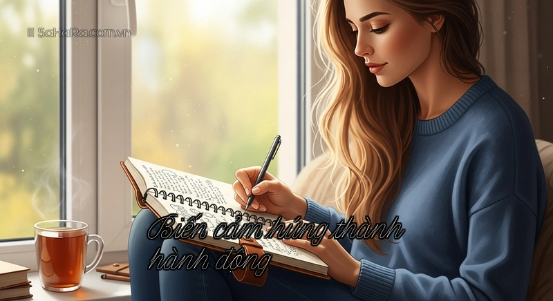 Biến cảm hứng thành hành động Cô gái thư thái viết nhật ký
