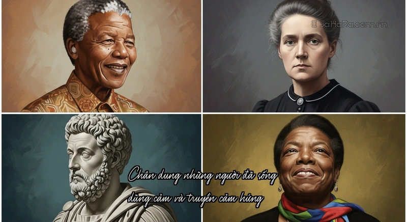 Chân dung những người đã sống dũng cảm và truyền cảm hứng Các vĩ nhân và danh ngôn truyền cảm hứng