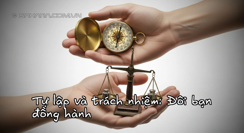 Tự lập và trách nhiệm: Đôi bạn đồng hành Hai bàn tay tượng trưng cho tự lập và trách nhiệm