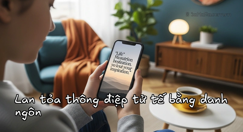 Lan tỏa thông điệp tử tế bằng danh ngôn Chia sẻ danh ngôn ý nghĩa trên mạng xã hội