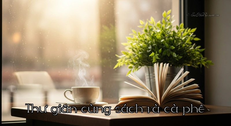 Thư giãn cùng sách và cà phê Khoảnh khắc cafe cuối tuần