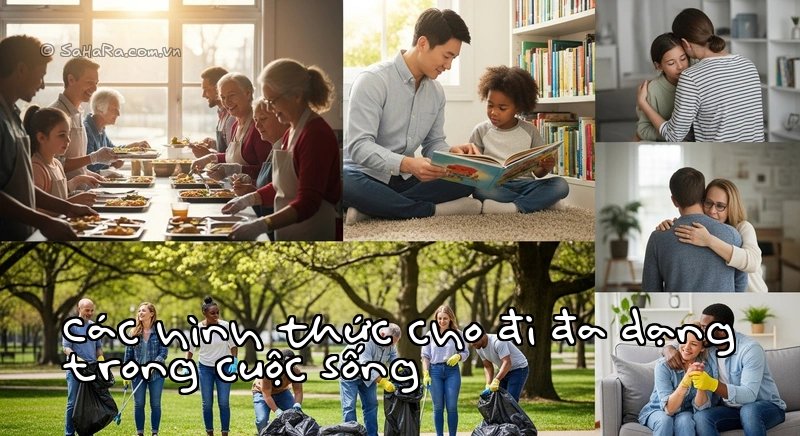 Các hình thức cho đi đa dạng trong cuộc sống