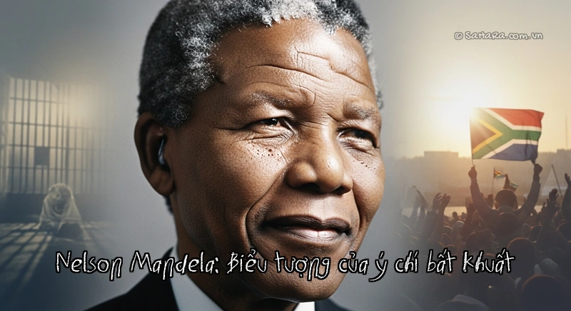 Nelson Mandela: Biểu tượng của ý chí bất khuất Chân dung Nelson Mandela với ánh mắt kiên định