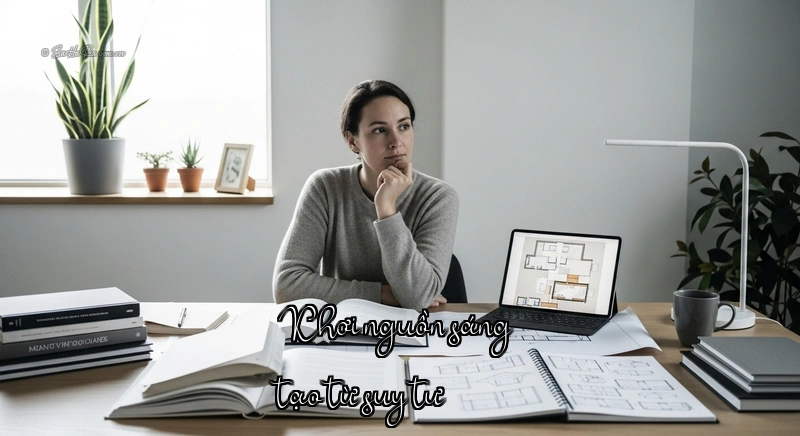 Khơi nguồn sáng tạo từ suy tư Quá trình suy nghĩ và phác thảo ý tưởng