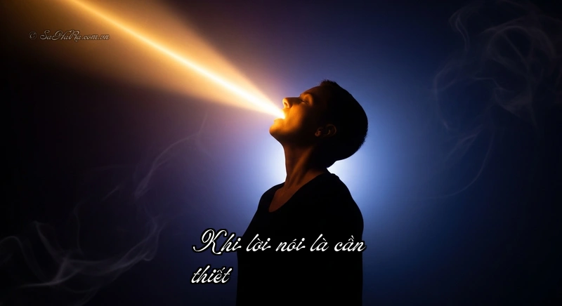 Khi lời nói là cần thiết Sức mạnh khi cất tiếng nói